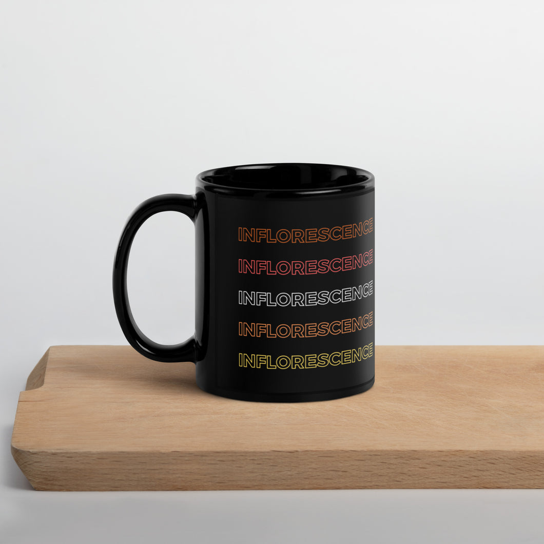 Inflorescence (Multicolor) Black Glossy Mug