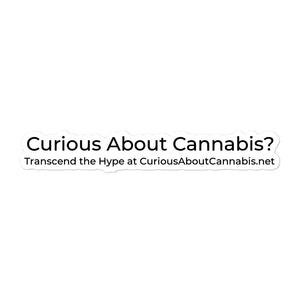 Curious About Cannabis Stickers (Length: 5.5")