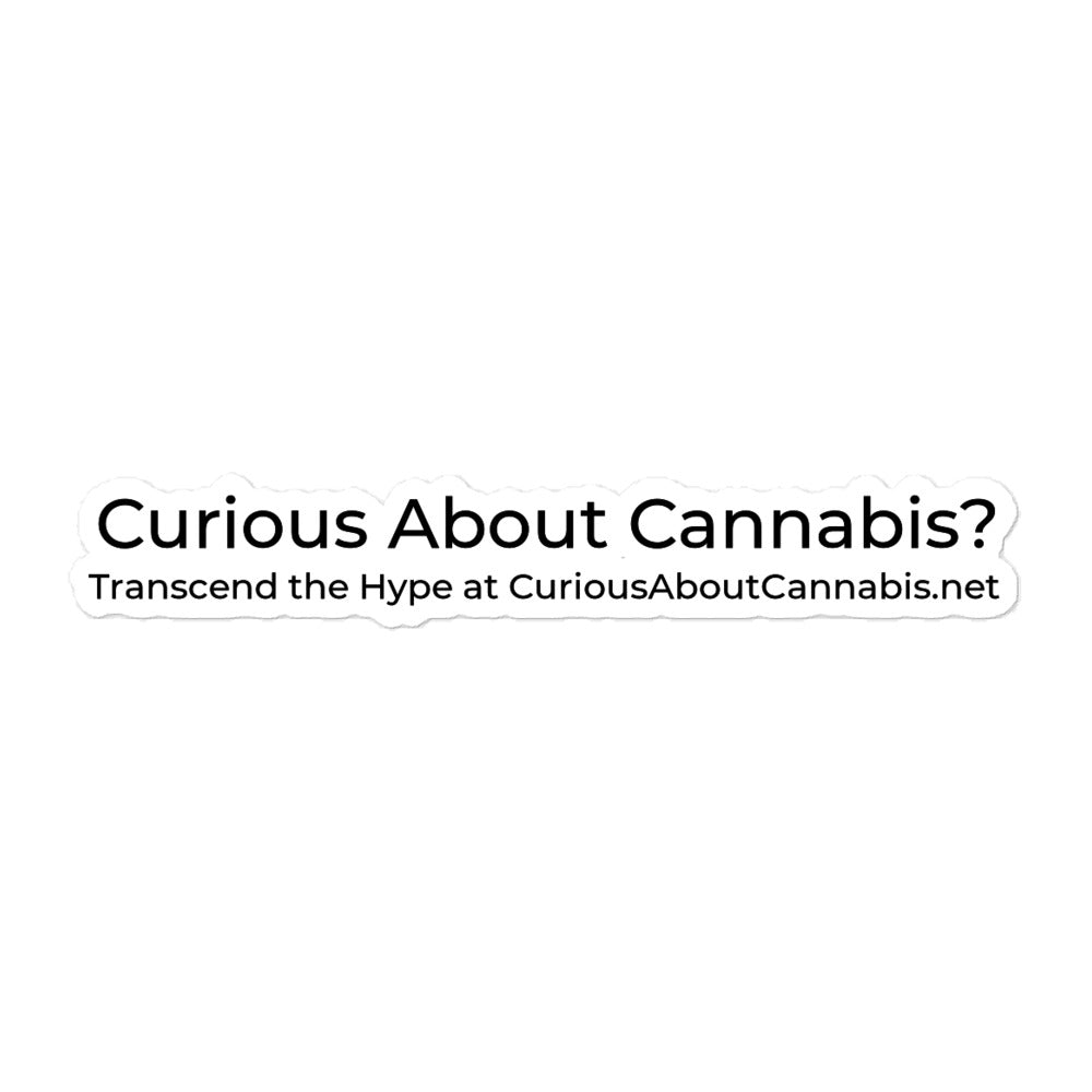 Curious About Cannabis Stickers (Length: 5.5