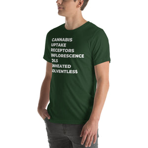Curious Cannabis Acrostic T Shirt