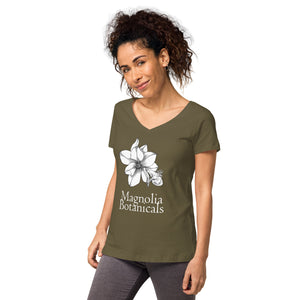 Magnolia Botanicals Women's V Neck T Shirt